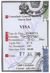 Dịch Vụ Hỗ Trợ Làm Visa đi Peru